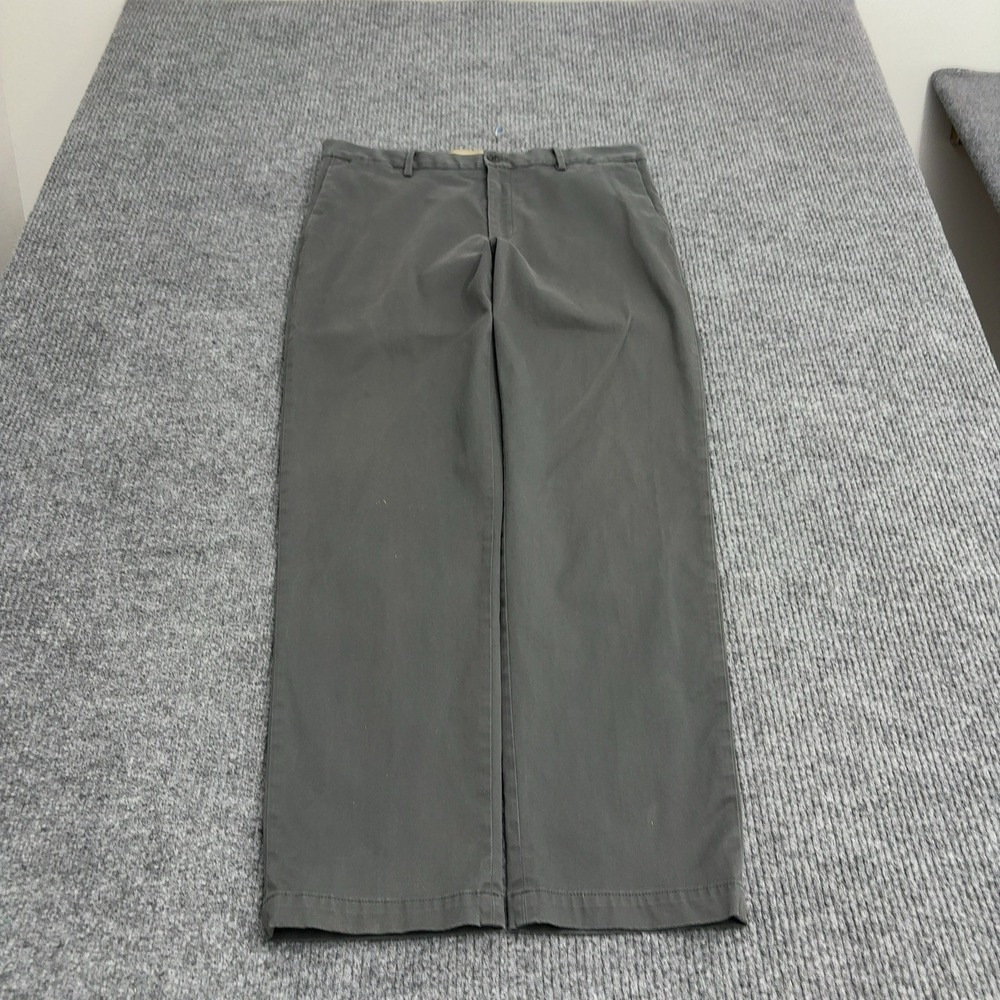 Banana Republic Pants Mens 34x32 Gray Cotton Straight Chino Casual Workwear